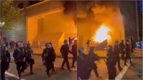 Antifa Riots In Portland For Anniversary Of George Floyds Death