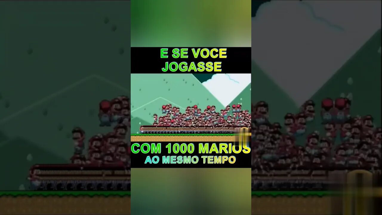 Jogando com 1000 Marios ao msm tempo #gamer #gamerbrasil #memegamer #supermario #reels