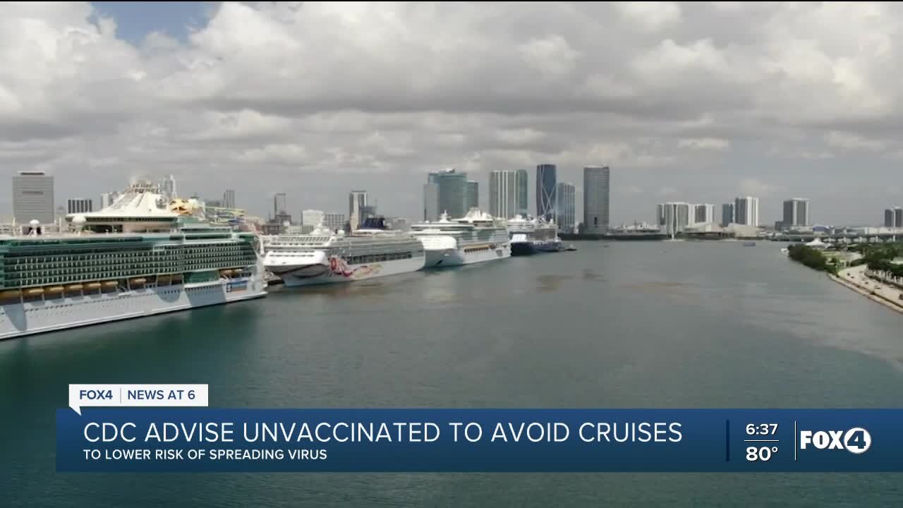 CDC lowers travel warning for cruises