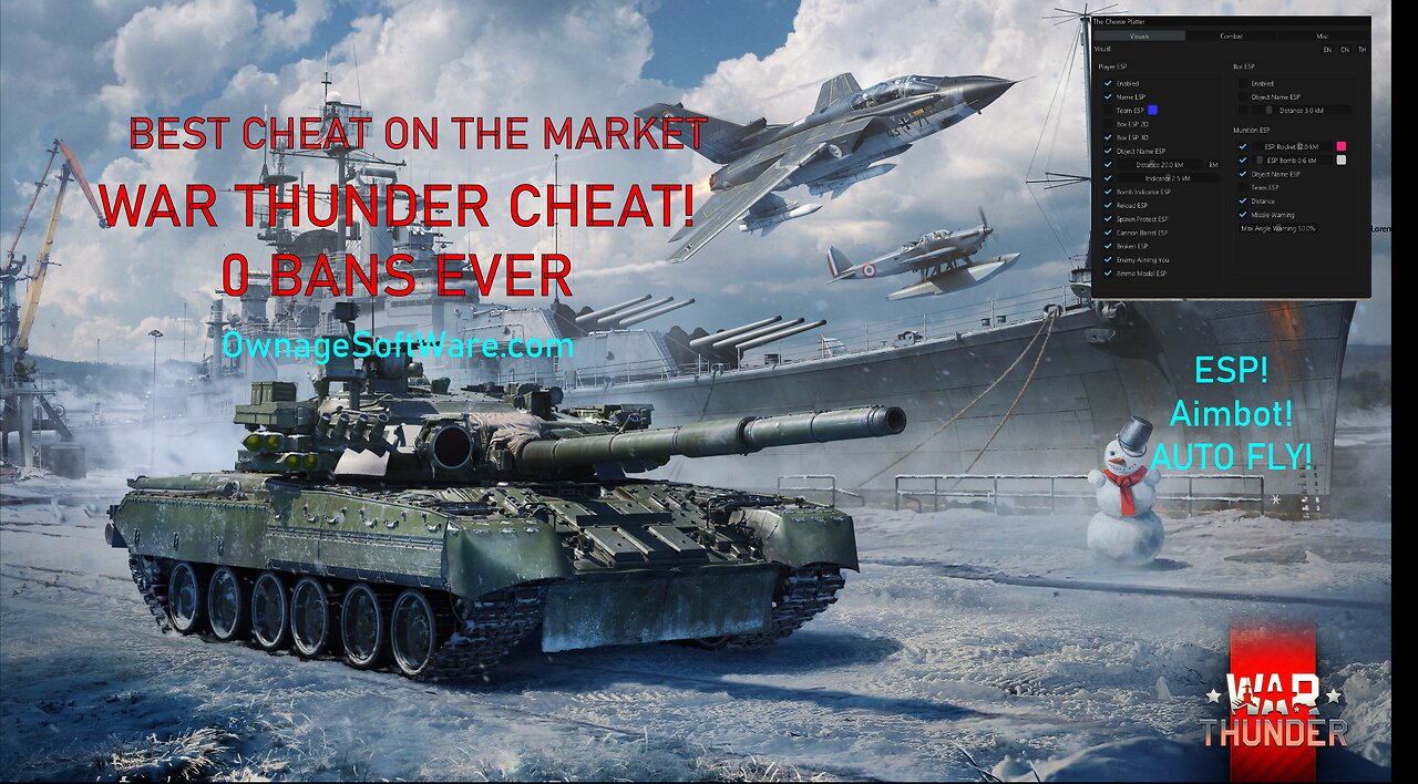 AimAce The Goat of WarThunder Cheats🔥 AimBot 🔥 Esp 🔥 and much more🤑