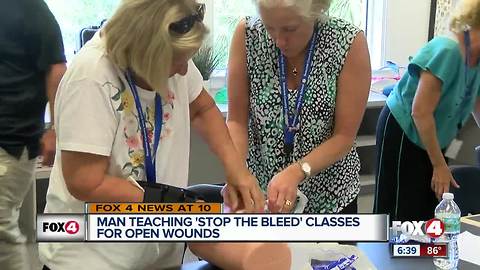 Class trains you to treat open wounds