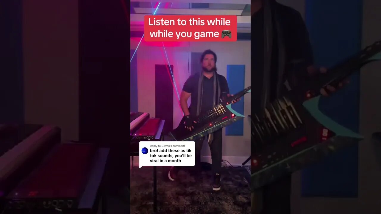 listen while you game 🎮 #gamer #gaming #gamingmusic #gamermusic #keytar #edm #electronicmusic #mesme