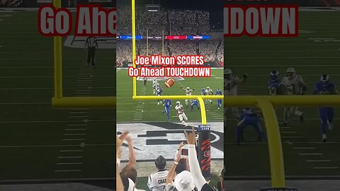 JOE MIXON SCORES GO AHEAD TOUCHDOWN OVER LA RAMS🏈 #Get2Steppin w/S2 #Bengals 🐅 #LARvsCIN