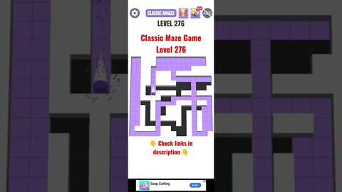 Classic Maze Game Level 276. #shorts