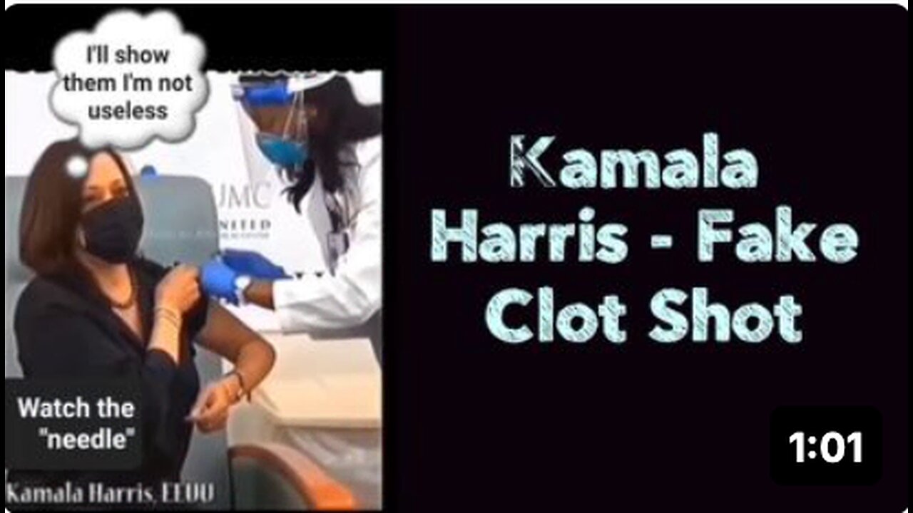 Kamala Harris - Fake Clot Shot