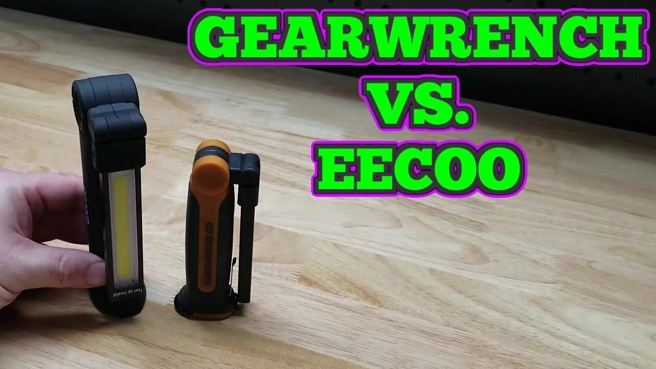 Generic Amazon Vs. GearWrench - LED Rechargeable Work Lights