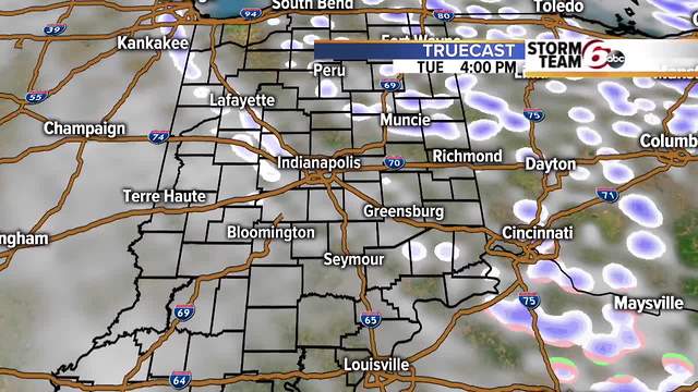 Cold next 2 days with Tuesday snow showers.