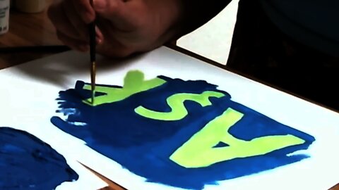 Painting The Word Aşk - Which Means Love In Turkish