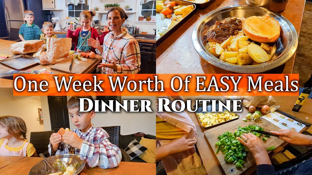 Dinner Routine ~ One Week Worth Of EASY Family Meals ~ Cook With Me