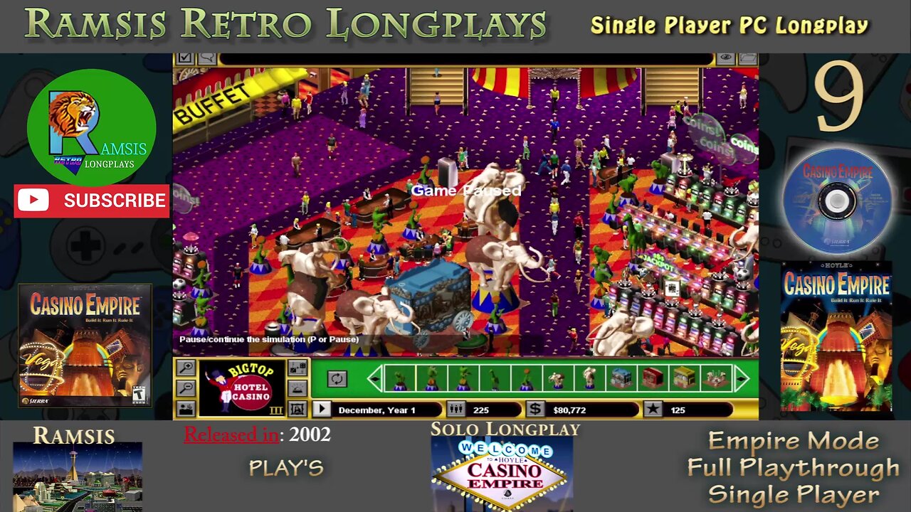 Hoyle Casino Empire | PC Game | 2002 | Casino #5 - The Big Top | Episode #9 | Retro Longplay