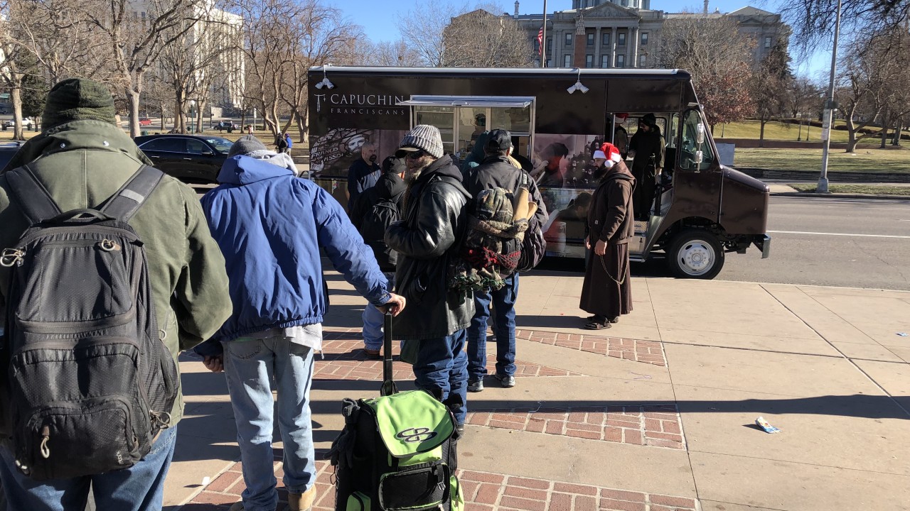 Food truck provides new way for order of brothers to bring meals to Denver's homeless