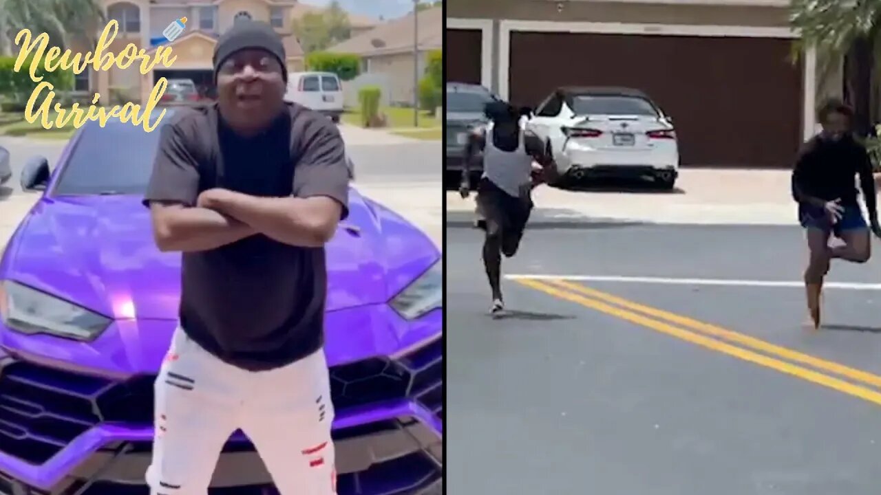 Trick Daddy Gets Interrupted From Cooking By Sons To Officiate Their Foot Race! 🏃🏾‍♂️