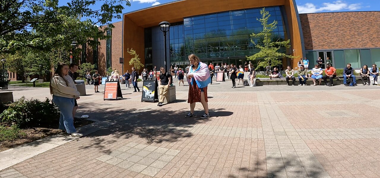 Eastern Washington University: Homosexual Hecklers Help Me Draw A Crowd Of About 60 Students, Police Presence Helps Keep Things Civil, Several True Christians Come Out To Support Me, Dealing w/ Agnostics & Atheists Most of the Day, Exalting Jesus!