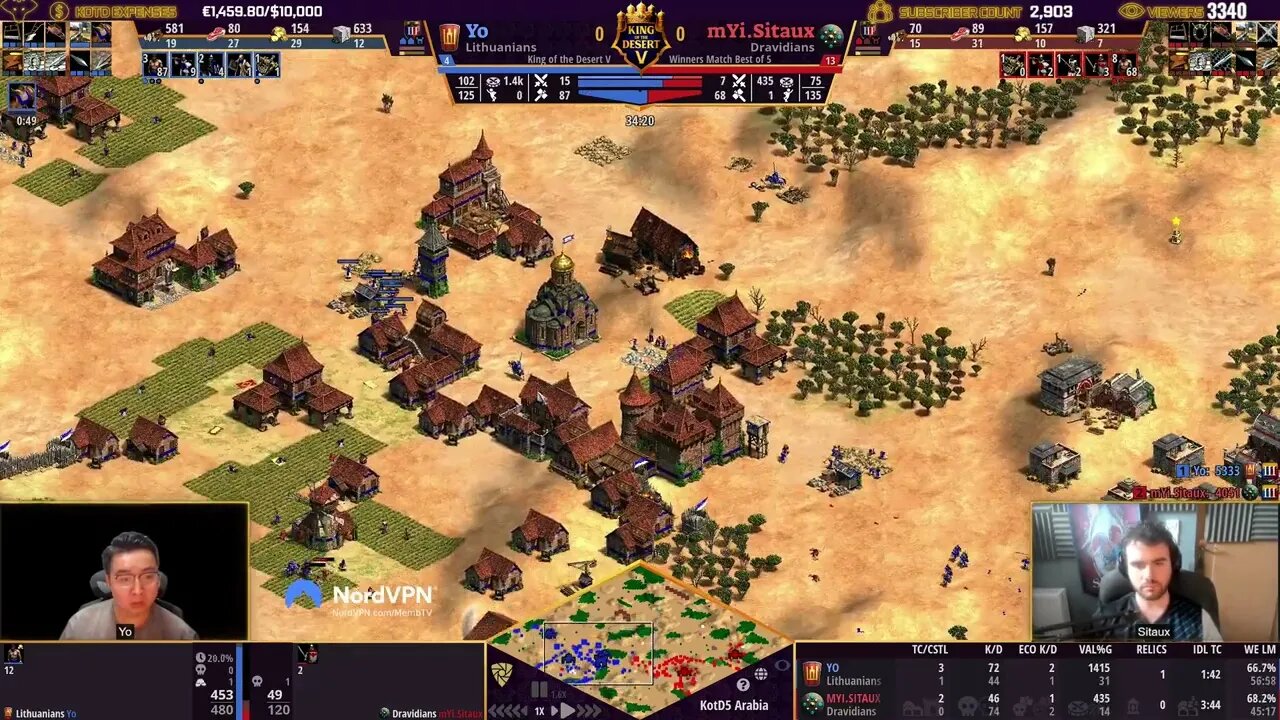 MR YO vs SITAUX KING OF THE DESERT 5 FOR R16 spot #ageofempires2