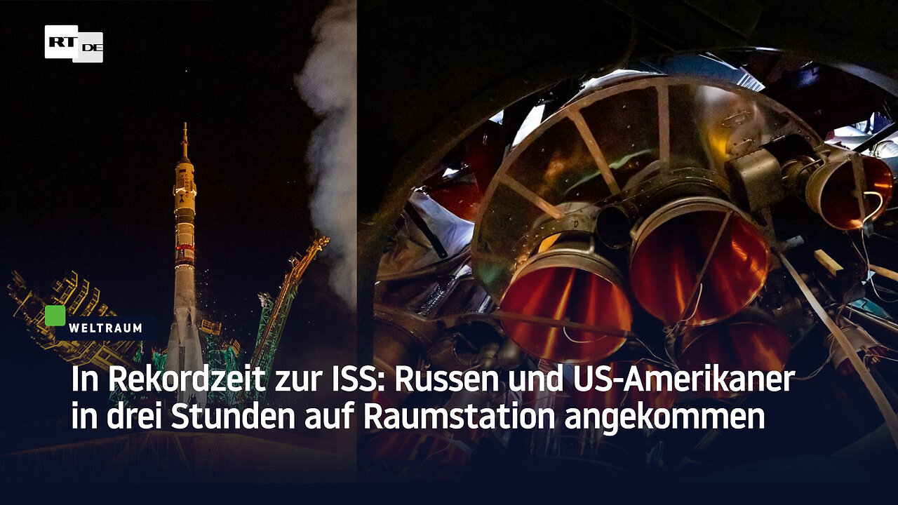 In Rekordzeit zur ISS: Russen und US-Amerikaner in drei Stunden auf Raumstation angekommen