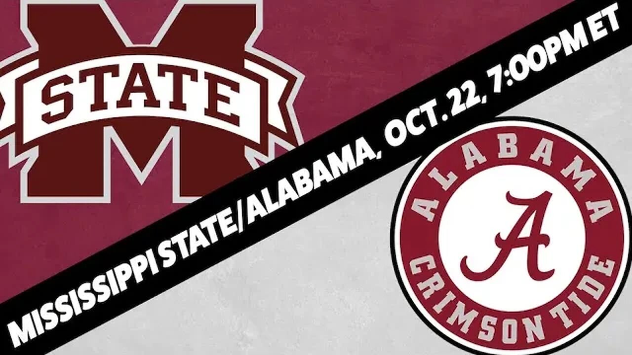 Alabama vs Mississippi State Picks and Prediction | College Football Week 8 Betting Preview | Oct 22