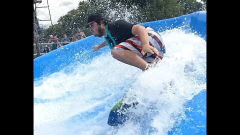 Flowrider - Connor at Soak City, Kings Island (2022) #shorts