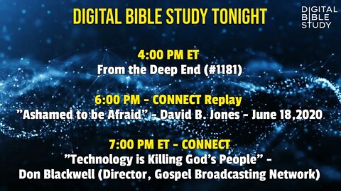 Digital Bible Study Tonight - 11/14/2022