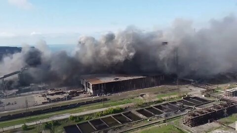 The Azovstal today after a ton of strikes.