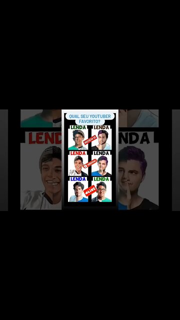 PAUSE NA HORA CERTA E COMENTE SE ACERTOU SEU YOUTUBER FAVORITO #shorts