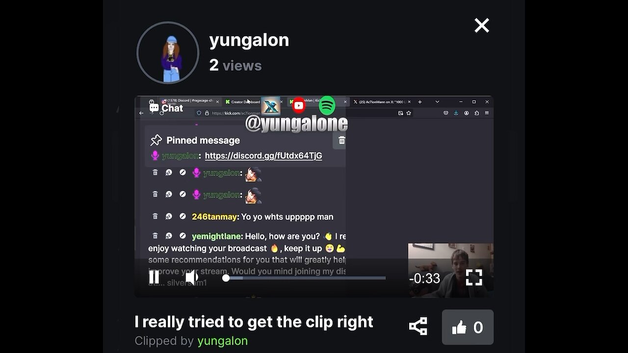 Yung Alone Responds to Ac7ionMan About The Clip Situation