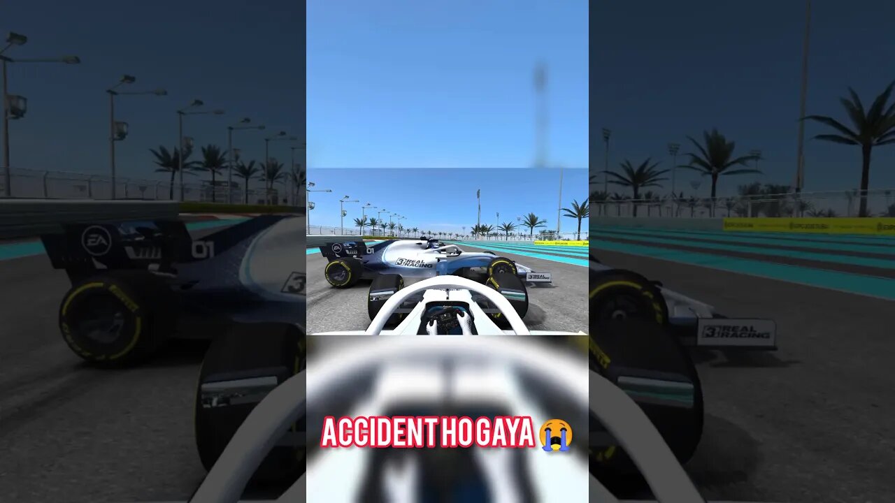 Accident ho gaya 🥺 #shorts #realracing3 #f1