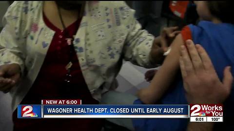 Wagoner Health Department closed due to shortage of staff