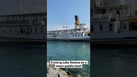 Stunning Paddle boat built in 1910 cruising Lake Geneva!