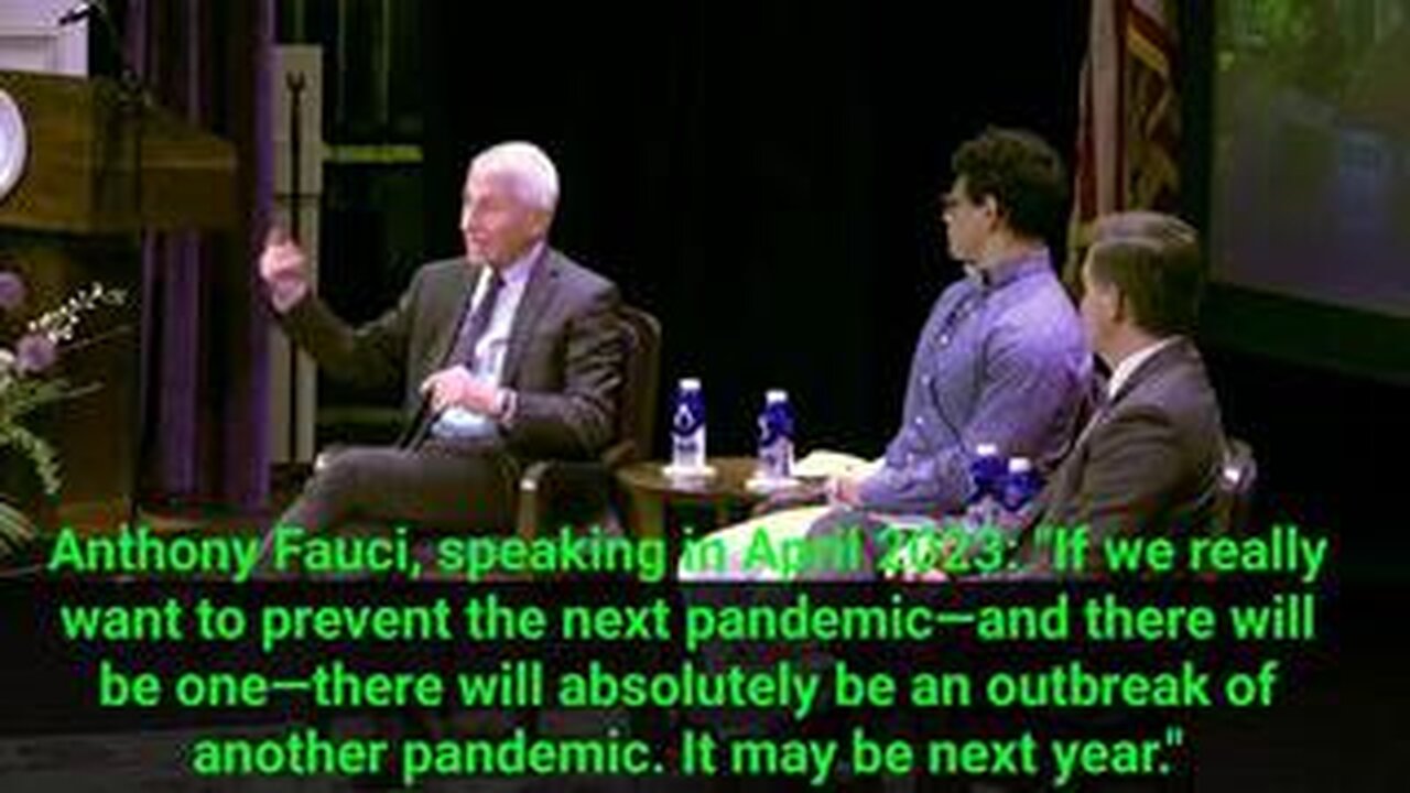 Fauci likes to predict the future