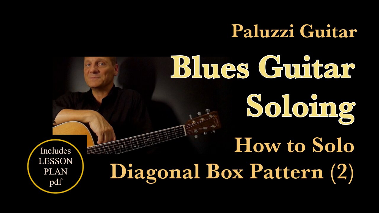 Blues Soloing Guitar Lesson for Beginners [How to Solo with Diagonal Box Pattern - 2]