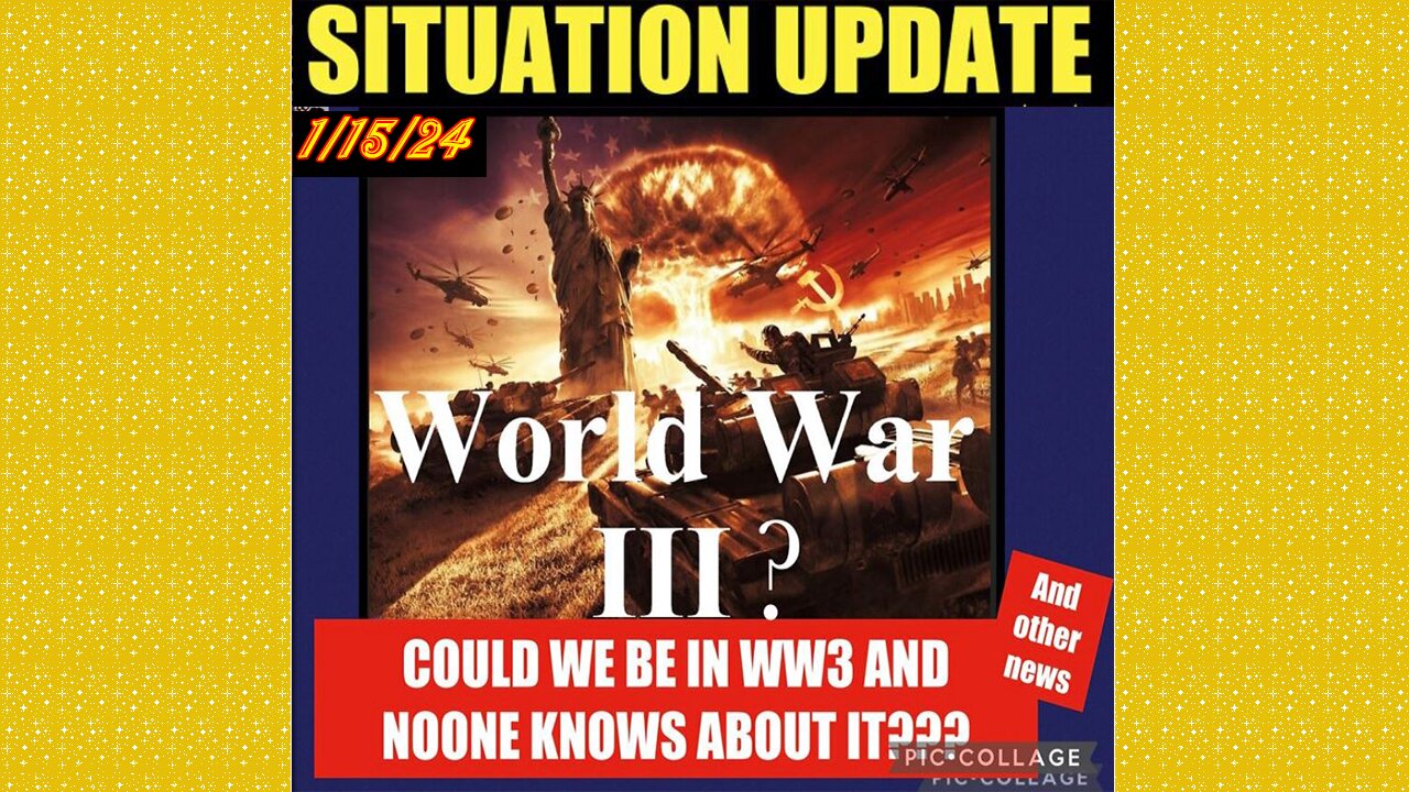 SITUATION UPDATE 1/15/24 - CIA Helping NATO To Create World War III, Gcr/Judy Byington Update