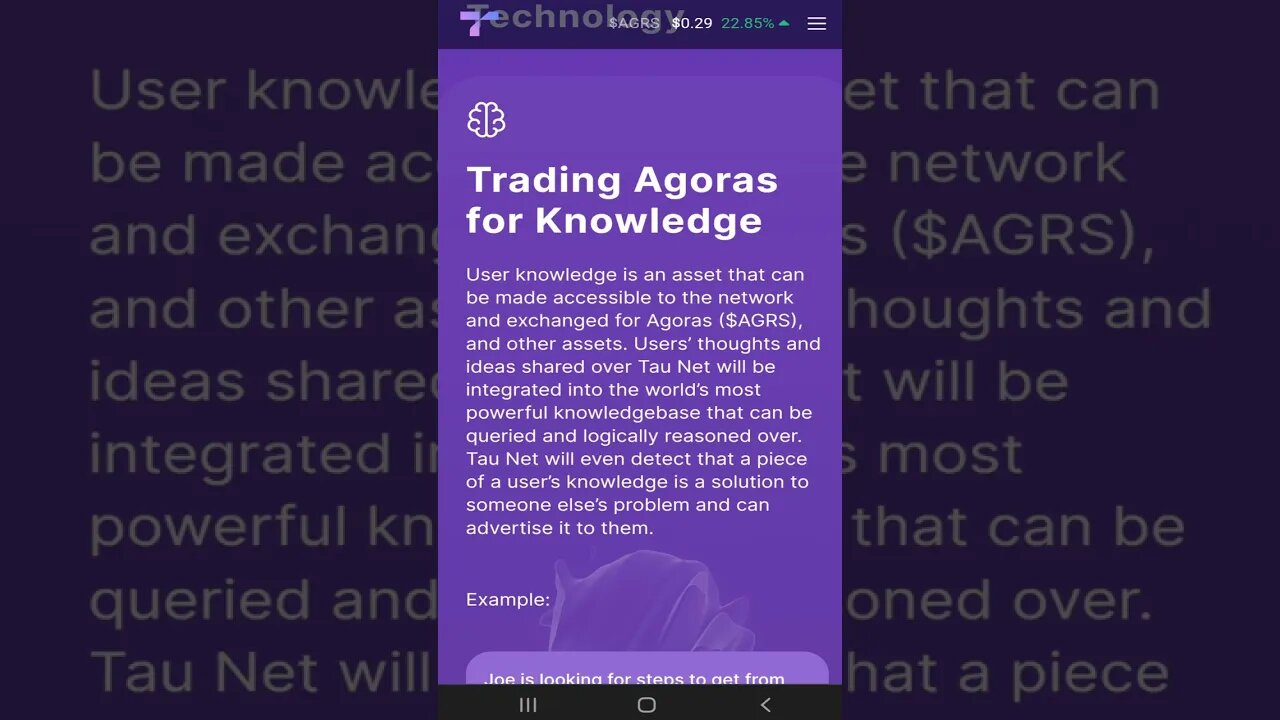 62 Trading Agoras for Knowledge 💎#shorts #TauNet #tradingknowledge #agoras