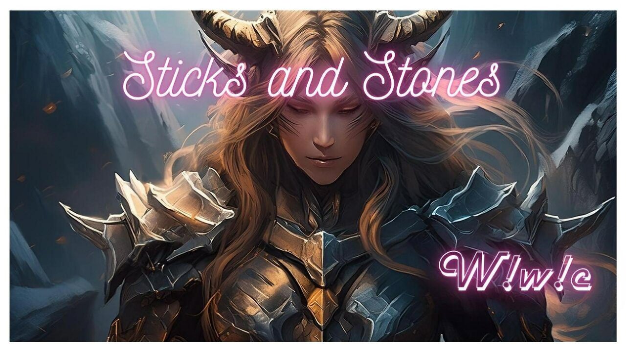 Sticks and Stones - Mimic - AI Music and Art w/ Audio Visualizer and Lyrics