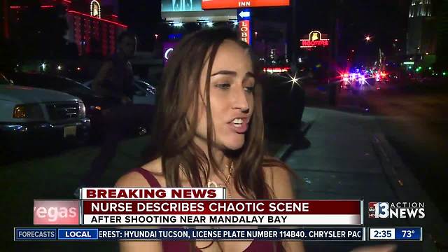 Scene of Las Vegas shooting described by nurse, people stepped in to help