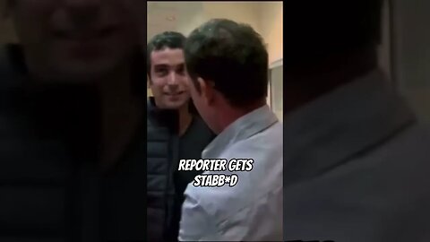 REPORTER GETS STABBED LIVE