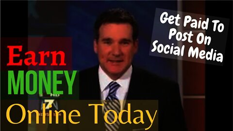 Earn Money Online Today - Get Paid To Post On Social Media