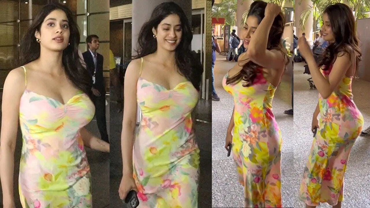 Uff Baapre!! Kitni Mast और Badi Smile है Na 😱🤪 Janhvi Kapoor Flaunts Her Huge Figur In Bodycon Dress