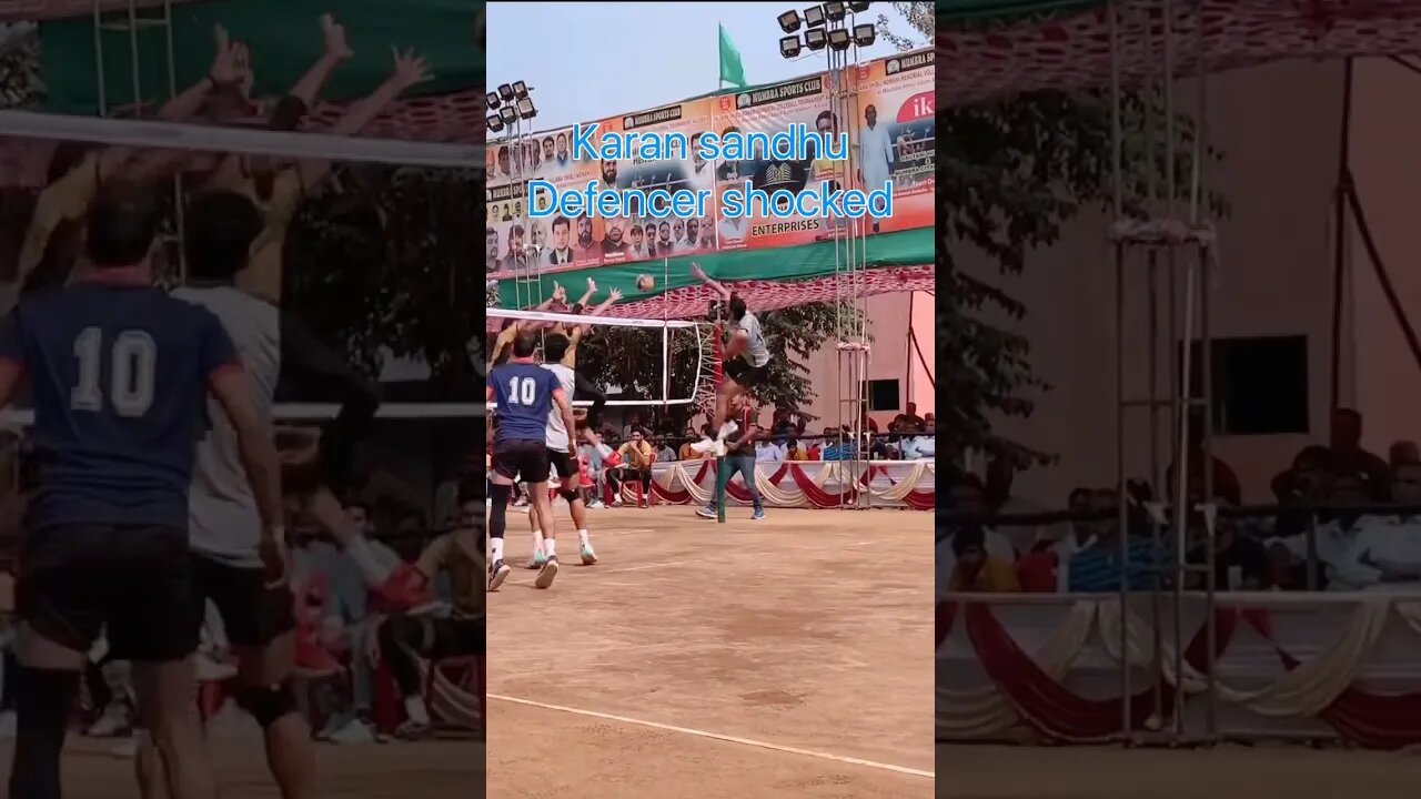 Karan Sandhu full power . Defencer shocked 😳