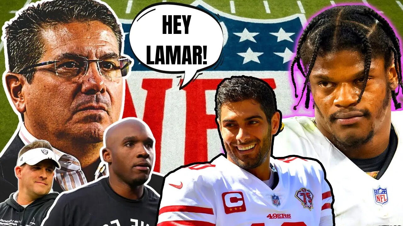 Commanders, Dan Snyder COULD BE SNEAKY on Lamar Jackson?! Raiders, Texans In On Jimmy G?!