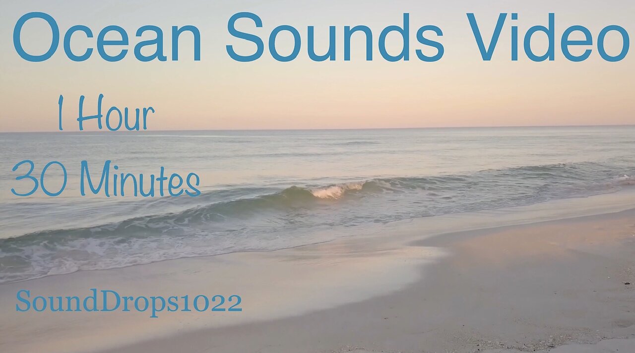 Listen To The Waves Crash With 1 Hour And 30 Minutes Of Ocean Sounds Video