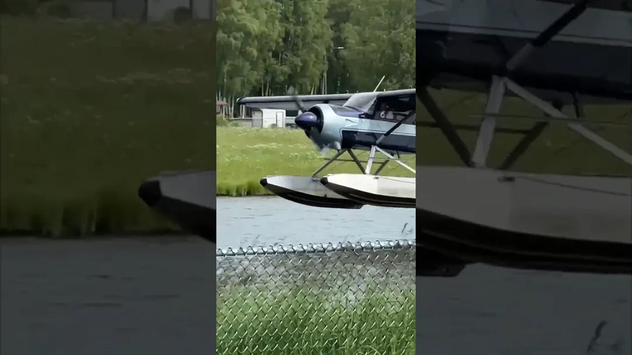 Sea planes by Ted Stevens Airport in Anchorage.