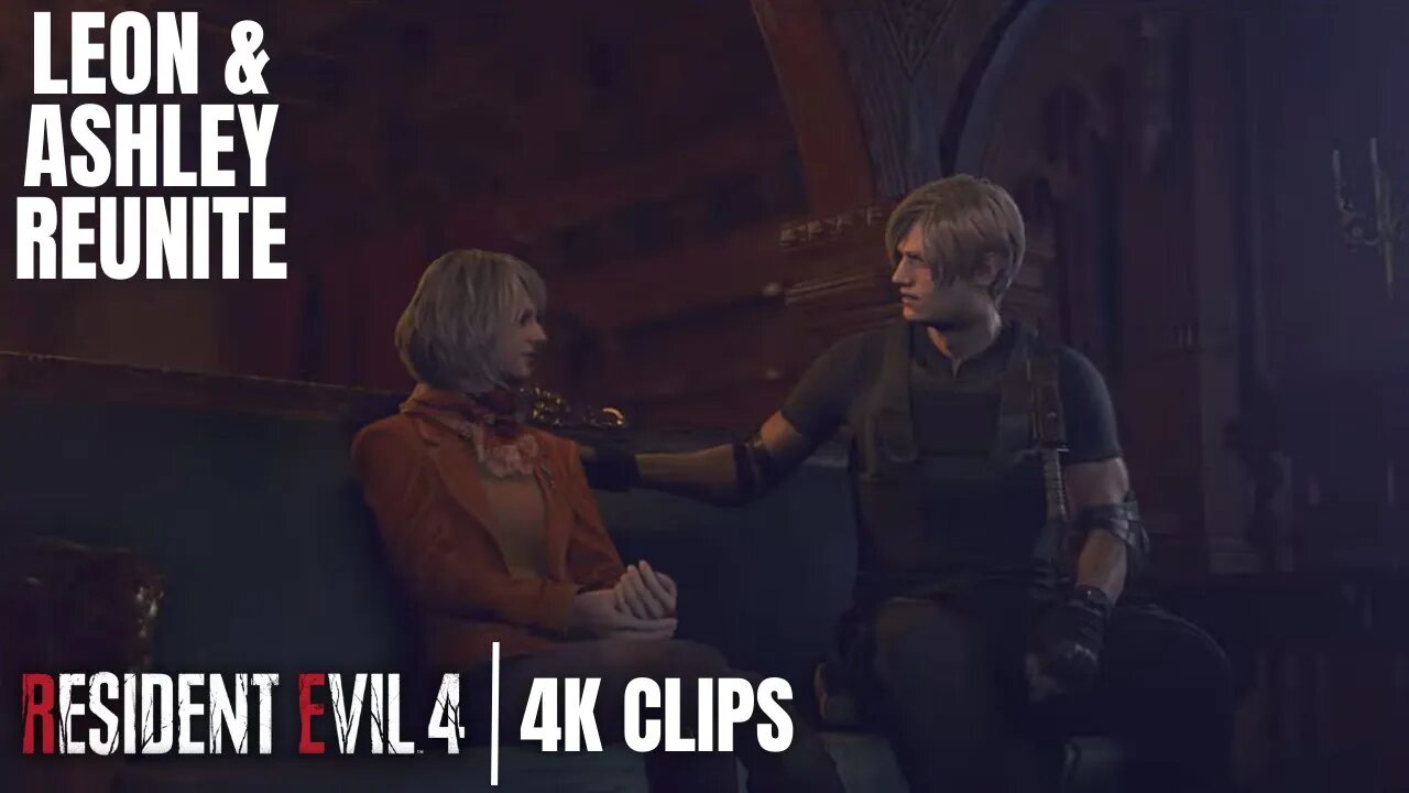 Leon & Ashley Have A Moment | Resident Evil 4 Remake 4K Clips