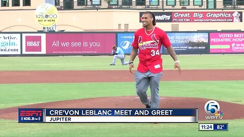 Cre'Von Leblanc Meet and Greet at Roger Dean Chevrolet Stadium