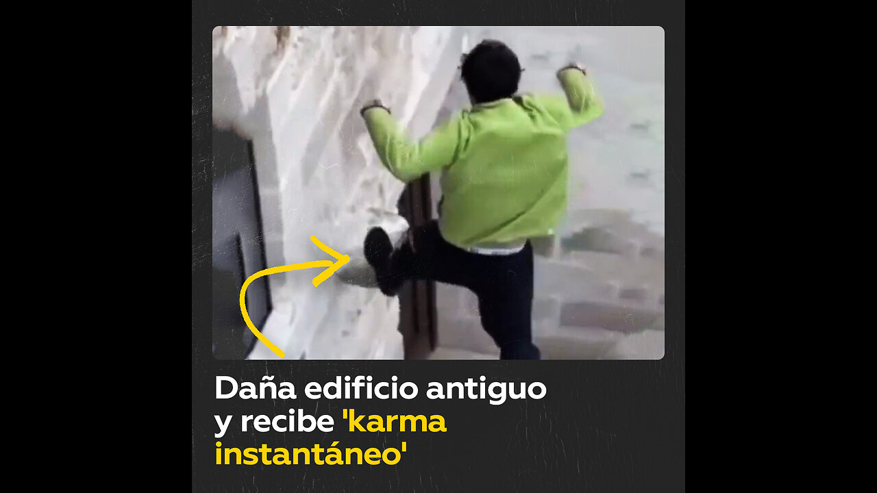 Recibe ‘karma instantáneo’ tras dañar un edificio histórico haciendo parkour