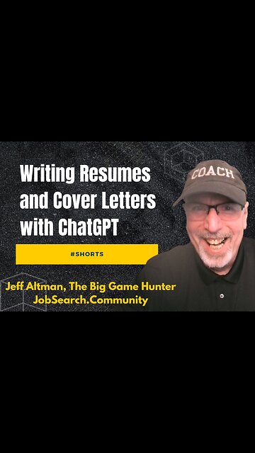 Writing Resumes and Cover Letters with ChatGPT