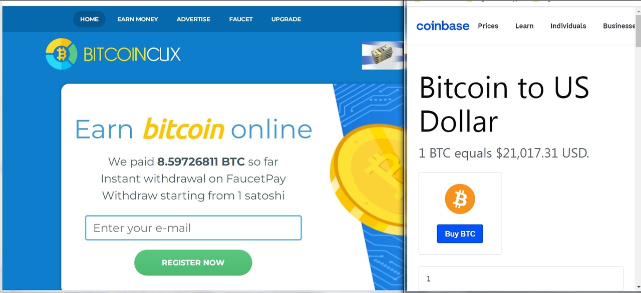 Get Up To 5000 Bitcoin Per Click At BitcoinClix No Minimum Cashout Instant withdrawal on FaucetPay