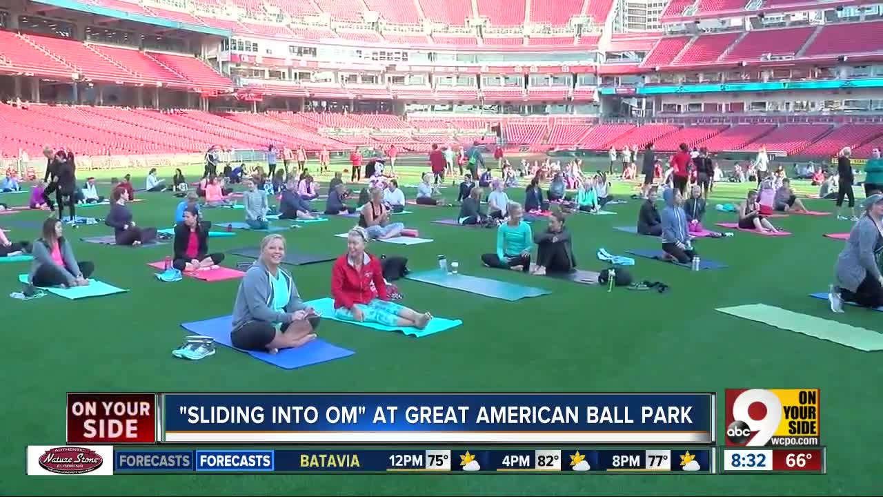 Sliding into Om comes back to Great American Ball Park