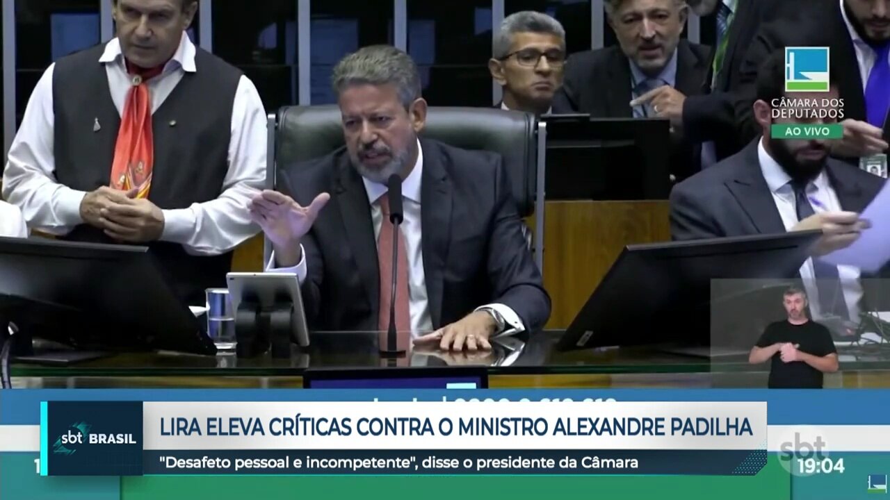 Arthur Lira chama Padilha de 'incompetente' - SBT Brasil (11-04-24)
