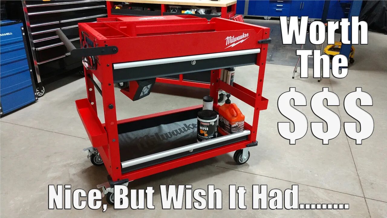 Is The Milwaukee Tool 40" 2-Drawer Steel Work Cart Worth $488 Dollars? Model 48-22-8590