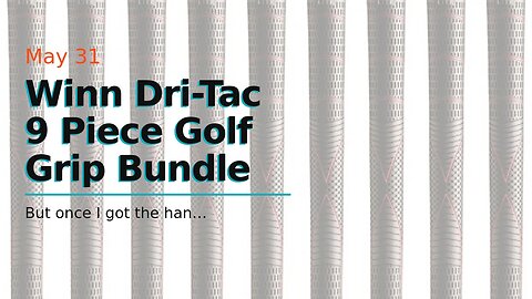 Winn Dri-Tac 9 Piece Golf Grip Bundle